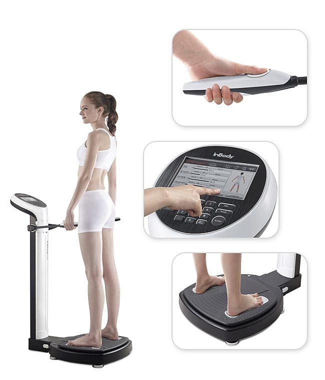 Body composition analysis device in use